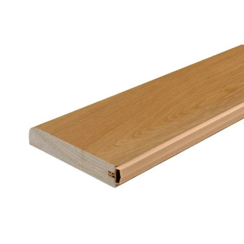 Dubový práh s těsněním - Dub Přírodní lakovaný, 20 x 940 mm