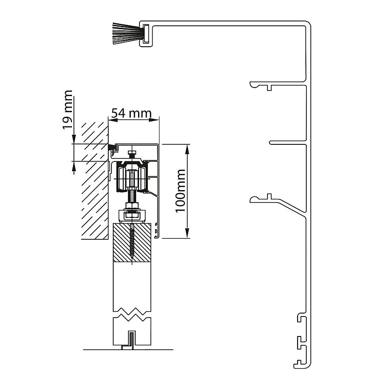 Aluminiumverkleidung für HOLZtüren (VILEN-Serie) – Schwarz Aluminiumverkleidung für HOLZtüren (VILEN-Serie) – Schwarz
