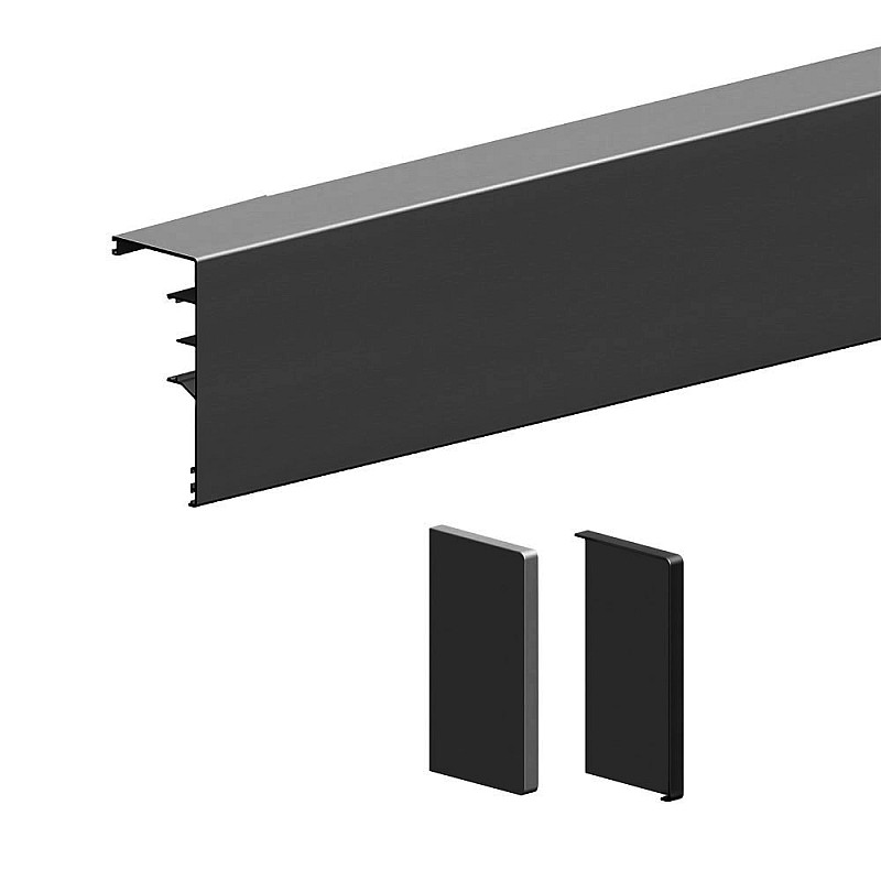 Aluminiumverkleidung für HOLZtüren (VILEN-Serie) – Schwarz Aluminiumverkleidung für HOLZtüren (VILEN-Serie) – Schwarz