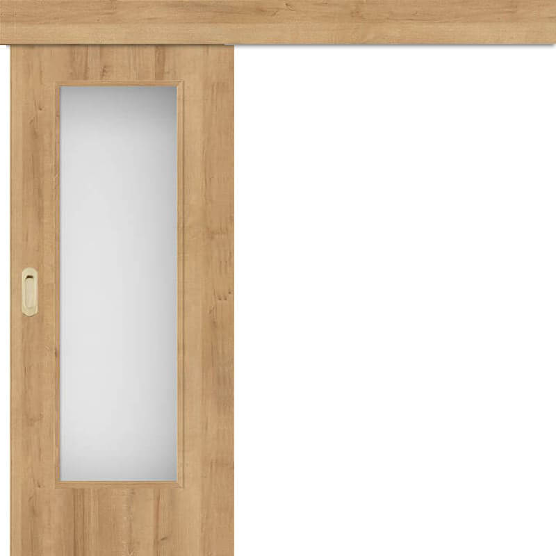 Schiebetür vor der Wand ALTAMURA 2 - Hohe Tür 210 cm