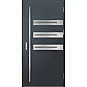 Eingangstüren aus Stahl ERKADO - LEOBEN 1 - Anthrazit Struktur, Label Inox