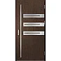 Eingangstüren aus Stahl ERKADO - LEOBEN 1 - Lehmeiche, Label Inox