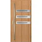 Ocelové vchodové dveře ERKADO - LEOBEN 1 - Bergkiefer, Label Inox