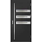 Eingangstüren aus Stahl ERKADO - LEOBEN 1 - Schwarz, Label Inox