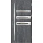 Eingangstüren aus Stahl ERKADO - LEOBEN 1 - Eiche Anthrazit, Label Inox