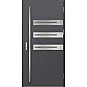 Eingangstüren aus Stahl ERKADO - LEOBEN 1 - Glattes Anthrazit, Label Inox