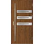 Eingangstüren aus Stahl ERKADO - LEOBEN 1 - Nussbaum, Label Inox