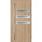 Eingangstüren aus Stahl ERKADO - LEOBEN 1 - Rohe Eiche, Label Inox