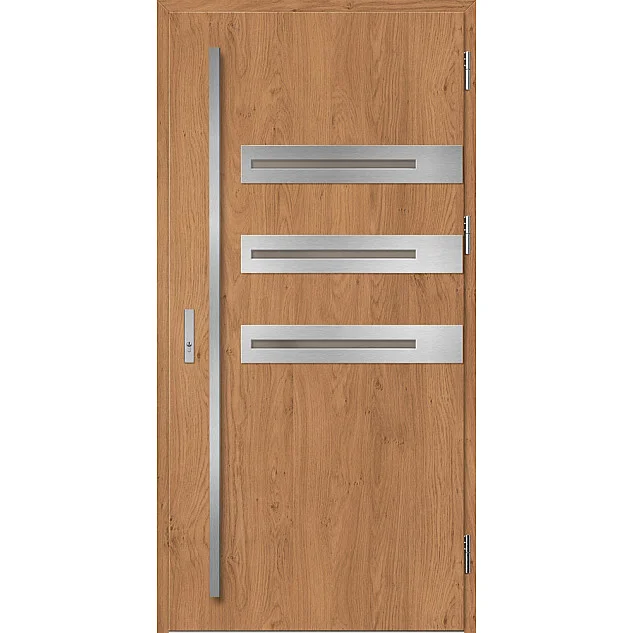 Eingangstüren aus Stahl ERKADO - LEOBEN 1 - Winchester, Label Inox