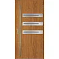 Eingangstüren aus Stahl ERKADO - LEOBEN 1 - Goldene Eiche, Label Inox