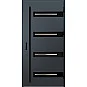 Eingangstüren aus Stahl ERKADO - LEOBEN 2 - Anthrazit Struktur, Label Black