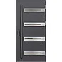 Eingangstüren aus Stahl ERKADO - LEOBEN 2 - Glattes Anthrazit, Label Inox
