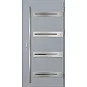 Eingangstüren aus Stahl ERKADO - LEOBEN 2 - Grau, Label Inox