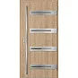 Eingangstüren aus Stahl ERKADO - LEOBEN 2 - Rohe Eiche, Label Inox