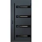 Eingangstüren aus Stahl - LEOBEN 3 - Anthrazit Struktur, Label Black Eingangstüren aus Stahl ERKADO - LEOBEN 3 - Anthrazit Struktur, Label Black