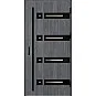 Eingangstüren aus Stahl - LEOBEN 3 - Eiche Anthrazit, Label Black Eingangstüren aus Stahl ERKADO - LEOBEN 3 - Eiche Anthrazit, Label Black