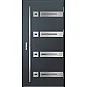 Eingangstüren aus Stahl - LEOBEN 3 - Anthrazit Struktur, Label Inox Eingangstüren aus Stahl ERKADO - LEOBEN 3 - Anthrazit Struktur, Label Inox