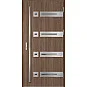 Eingangstüren aus Stahl - LEOBEN 3 - Mittelbraune Eiche, Label Inox Eingangstüren aus Stahl ERKADO - LEOBEN 3 - Mittelbraune Eiche, Label Inox
