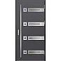 Eingangstüren aus Stahl - LEOBEN 3 - Glattes Anthrazit, Label Inox Eingangstüren aus Stahl ERKADO - LEOBEN 3 - Glattes Anthrazit, Label Inox