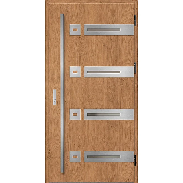 Eingangstüren aus Stahl - LEOBEN 3 - Winchester, Label Inox Eingangstüren aus Stahl ERKADO - LEOBEN 3 - Winchester, Label Inox
