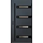 Eingangstüren aus Stahl - LEOBEN 4 - Anthrazit Struktur, Label Black Eingangstüren aus Stahl ERKADO - LEOBEN 4 - Anthrazit Struktur, Label Black