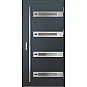 Eingangstüren aus Stahl - LEOBEN 4 - Anthrazit Struktur, Label Inox Eingangstüren aus Stahl ERKADO - LEOBEN 4 - Anthrazit Struktur, Label Inox