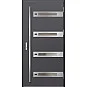Eingangstüren aus Stahl - LEOBEN 4 - Glattes Anthrazit, Label Inox Eingangstüren aus Stahl ERKADO - LEOBEN 4 - Glattes Anthrazit, Label Inox