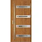 Eingangstüren aus Stahl - LEOBEN 4 - Goldene Eiche, Label Inox Eingangstüren aus Stahl ERKADO - LEOBEN 4 - Goldene Eiche, Label Inox