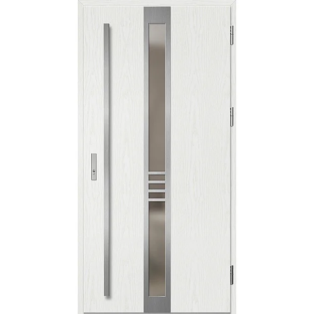 Eingangstüren aus Stahl - SINGEN 2 - Weiße Kiefer, Label Inox Eingangstüren aus Stahl ERKADO - SINGEN 2 - Weiße Kiefer, Label Inox