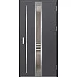 Eingangstüren aus Stahl - SINGEN 2 - Glattes Anthrazit, Label Inox Eingangstüren aus Stahl ERKADO - SINGEN 2 - Glattes Anthrazit, Label Inox