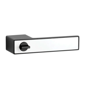 Türklinke ASG - HEDERA - RT WC - Schwarz matt / Weiß matt