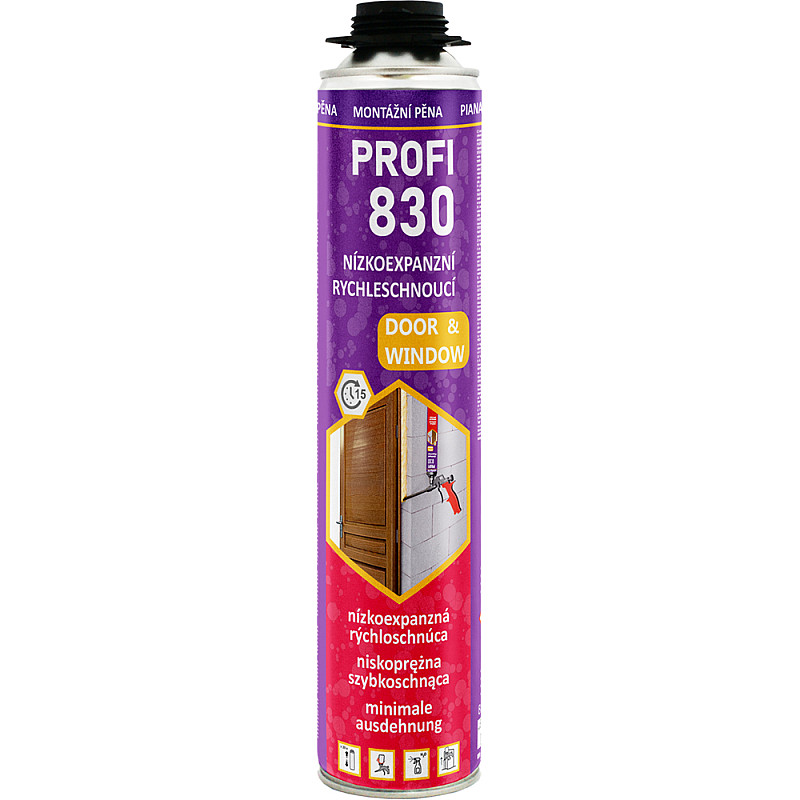 PROFI 830 pena montážne nízkoexpanzné PROFI 830 pena montážne nízkoexpanzné