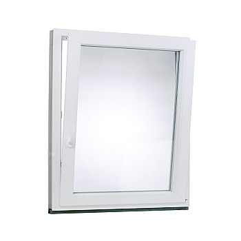 Kunststofffenster | 110 x 120 cm (1100 x 1200 mm) | weiß | Dreh-Kipp-Fenster | rechts