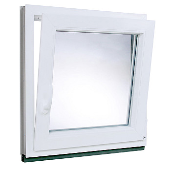 Kunststofffenster | 120 x 120 cm (1200 x 1200 mm) | weiß | Dreh-Kipp-Fenster | rechts