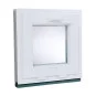 Kunststofffenster| 50x50 cm (500x500 mm) | Weiß | Kipp-Fenster Kunststofffenster| 50x50 cm (500x500 mm) | Weiß | Kipp-Fenster