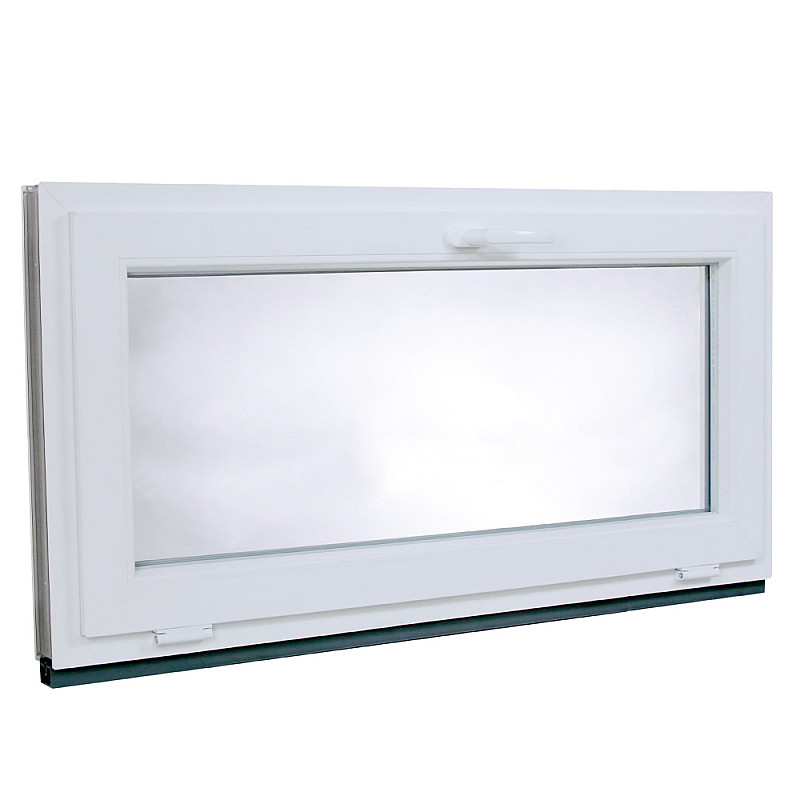 Kunststofffenster | 120x60 cm (1200x600 mm) | Weiß / Anthrazit | Kipp-Fenster Kunststofffenster | 120x60 cm (1200x600 mm) | Weiß / Anthrazit | Kipp-Fenster