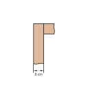 8 cm (Zierbekleidung 90°)