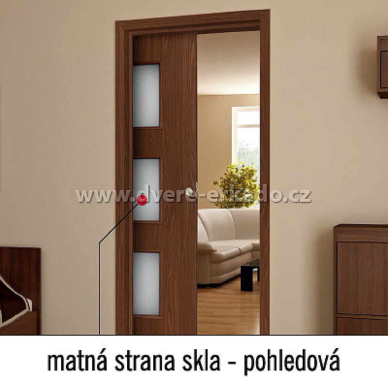 Posuvné dveře do pouzdra MILDA (UV Lak)