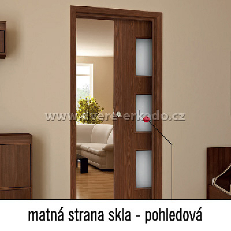 Posuvné dveře do pouzdra MILDA (UV Lak)