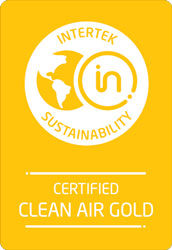 Certifikácia Intertek Clean Air Gold